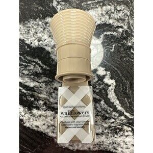 BATH & BODY WORK TAN TAUPE FLARE Ribbed WALLFLOWER FRAGRANCE PLUG IN HOLDER UNIT